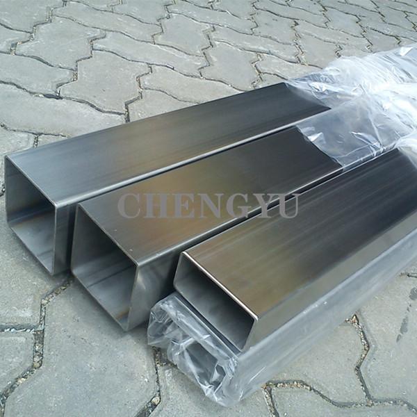 Cheap Fluid Machinery Mirror Finish 304L 304LN Seamless Square Pipe AISI 6mm for sale