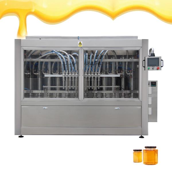 Cheap npack Automatic Servo Motor Driven Honey Piston Filling Machine For Bottle / Jar for sale