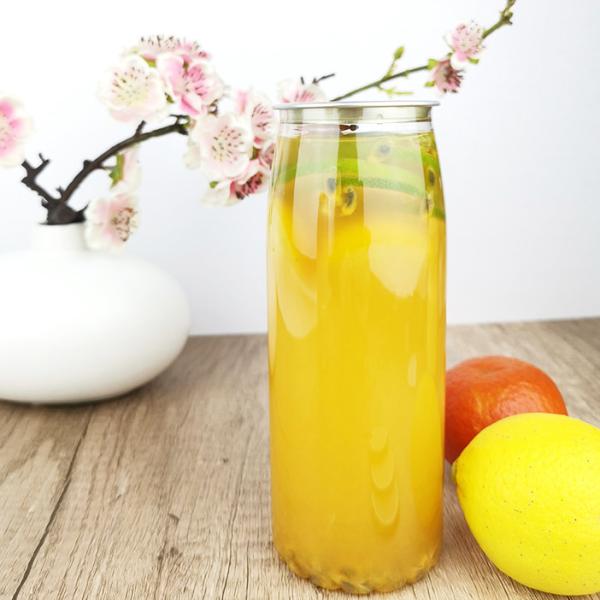 Cheap Cold Pressed Juices 500ml Plastic Container Bottles Flower Bottom for sale