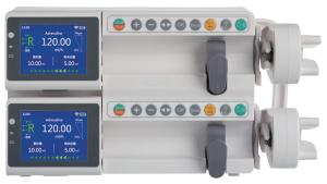China Touch Screen Medical Syringe Pumps Dual CPU Battery Exhausted Alarm on sale