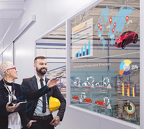 Cheap Multi Touch Round OLED Display / Office Building Interactive Touch Display for sale