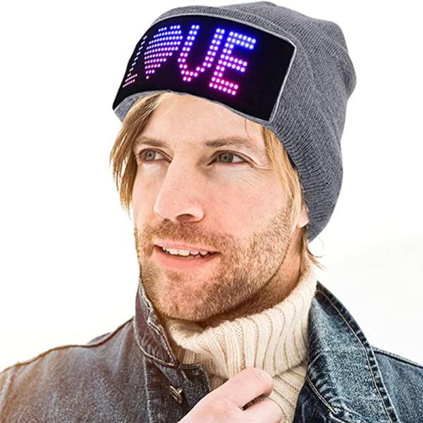 Cheap Bluetooth Programmable Display Screen Light Up Cap APP DIY for sale