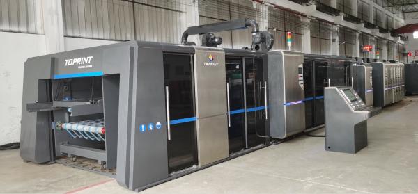 Cheap Automatic Flexo Printer Slotter Machine , Folder Gluer Strapper Inline Machine for sale
