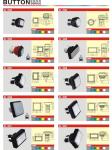 Round Push Button With LED Light / Micro Switch Arcade Game Machine Accessories