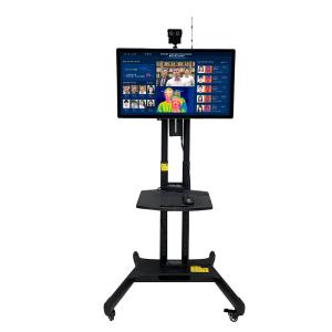 Best LCD Face Recognition Thermometer Terminal Touchless Temperature Screening Kiosk wholesale