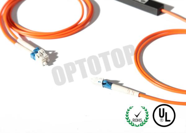 Cheap LC / UPC Single Mode Optical Fiber Couplers 1310 / 1510 nm Length Customized for sale