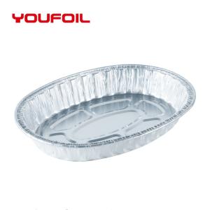 Best Disposable Oval Aluminum Foil Tray Food Storage Nontoxic Aluminium Foil Tray wholesale