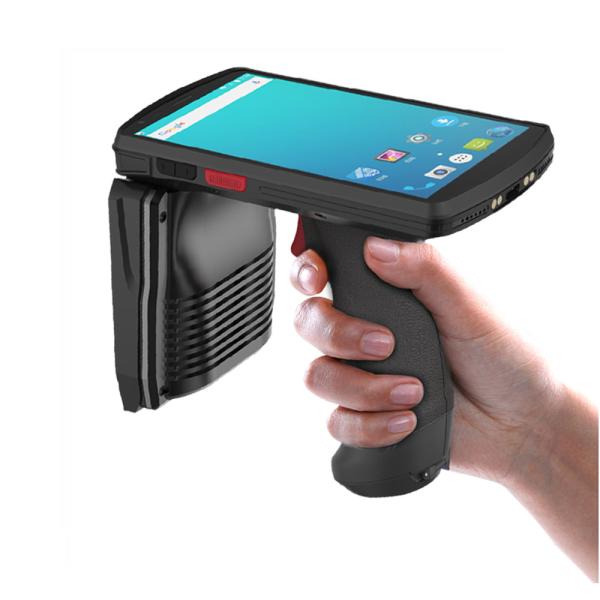 Cheap UHF Reader 5000MAh Handheld Terminal PDA Android Barcode Scanner GMS for sale