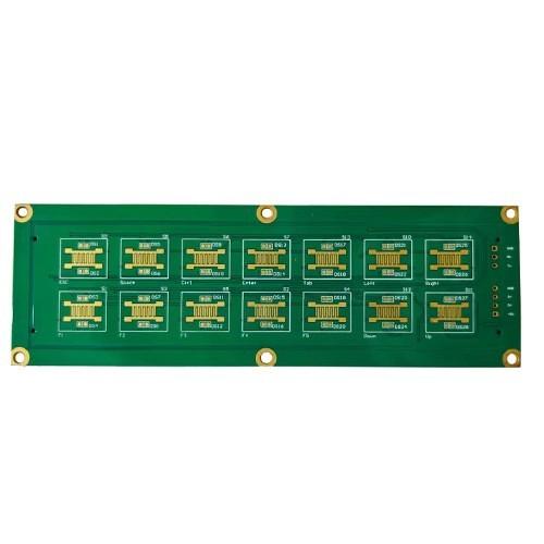 Cheap Green Prototype PCB Assembly 2-Layer PCB With Min Solder Mask Bridge Of 0.1mm for sale