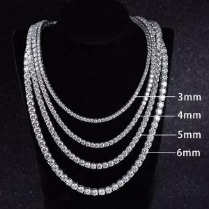 Best Fine Jewelry Moissanite Tennis Necklace Vvs Moissanite Custom Pendant wholesale