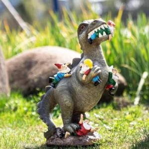 China Outdoor Garden Art Deco Dinosaur and Elf Statue Garden Decoration on sale