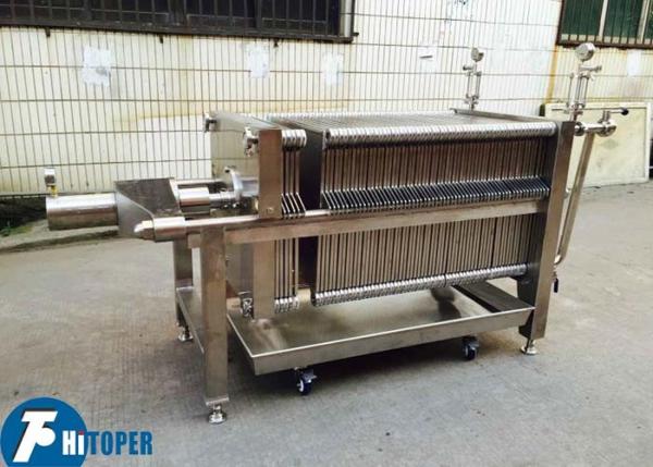 Cheap Industrial Stainless Steel Filter Press , Wine / Beer / Liquor Filtration Equipment for sale