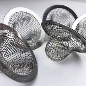China 60mm 304 Stainless Steel Wire Mesh Filter Cap Dome Shape on sale