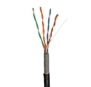 China UTP CCA Cat5e Lan Cable Length 305m Double Jacket For External on sale