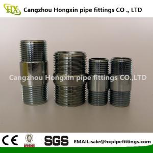 China ASTM A53 Steel pipe NPT thread steel pipe nipple with hot dip galvanized on sale