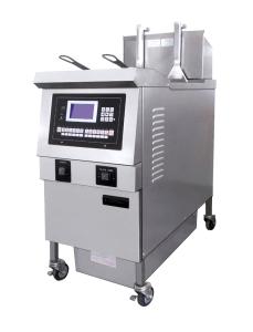 Auto Lift&Down One Pot Two Baskets Gas Heating Chips Open Deep Fryer