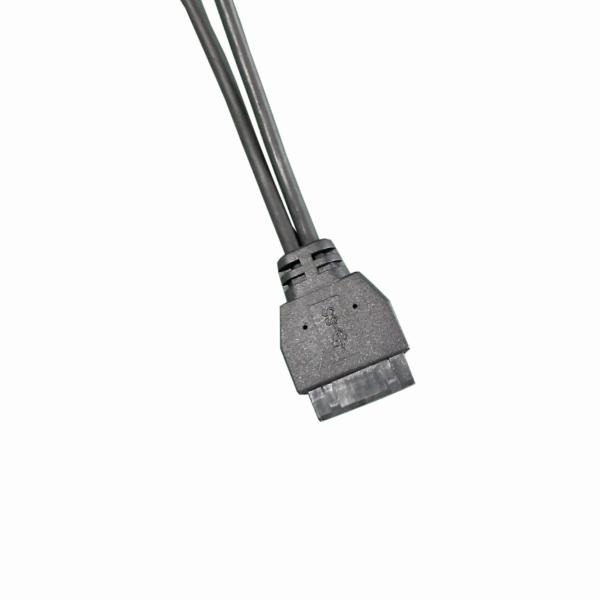 Cheap IDC2.0 To 2*Mini USB 2.0 Adapter Cable Female To Male Trip Computer Wire Harness 101 for sale