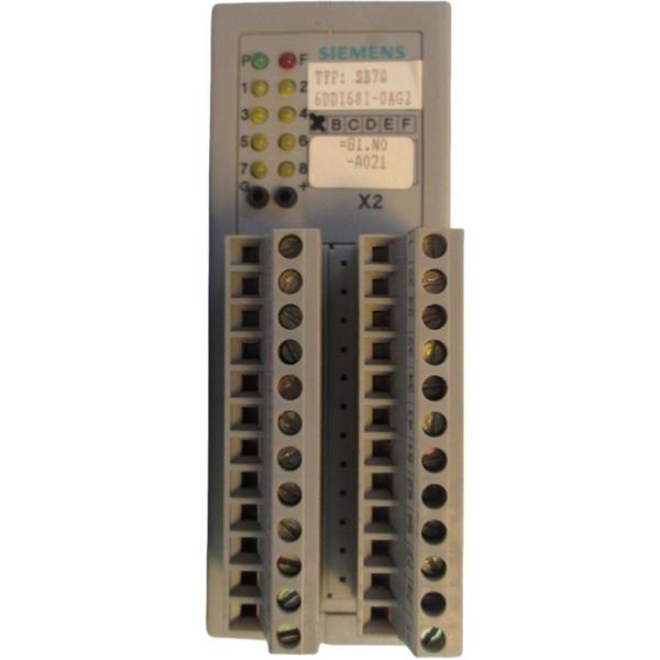 Cheap SIEMENS 6DD1681-0AG2 SIMATIC TDC, BINARY OUTPUT SB70 8 BO, DC/AC MAX. 120 V, LED INDICATORS ELECTRICAL ISOLATION for sale