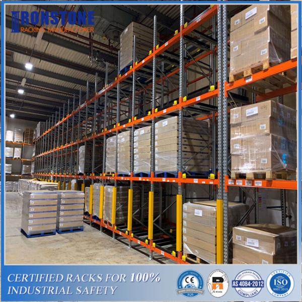 Cheap ODM Customized Gravity Push Back Steel Racking System with Intensive Storage for sale
