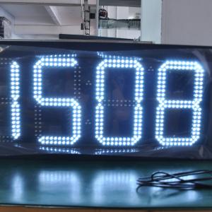 China 12 Inch   10 Inches Digit LED Time Temperature Display Sign Master Slave Control on sale