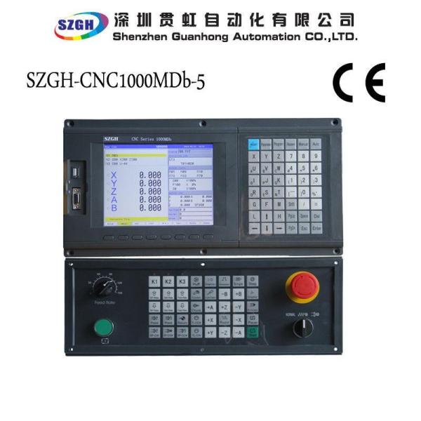 Cheap RS232 5 Axis CNC Router Controller With Hardware Travel Limit / PLC Program for sale