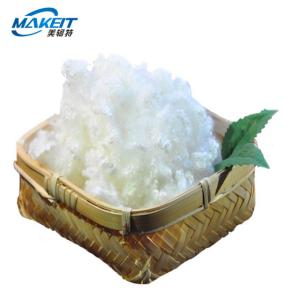 Best Siliconized Short Cut Polyester Staple Fiber White Color For High End Padding wholesale