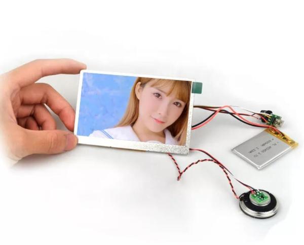 Custom function TFT LCD video display module with PCBA/battery/control buttons