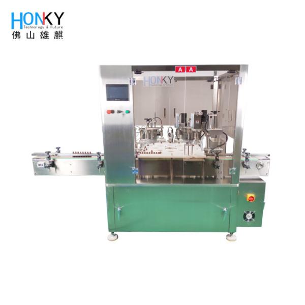 Cheap Full Automatic 15ml Essential Oil Glass Vial Filling And Capping Machine With Plug Adding Function For  Oil Filling for sale