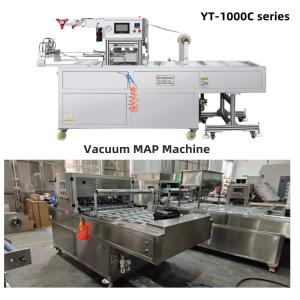 Best Linear Automatic MAP Tray Sealing Machine Modified Atmosphere Packaging Equipment wholesale