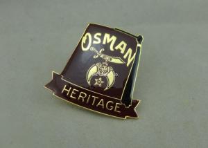 China Synthetic Military Emblem Brass Soft Enamel Pin Die Stamped Custom Shape on sale