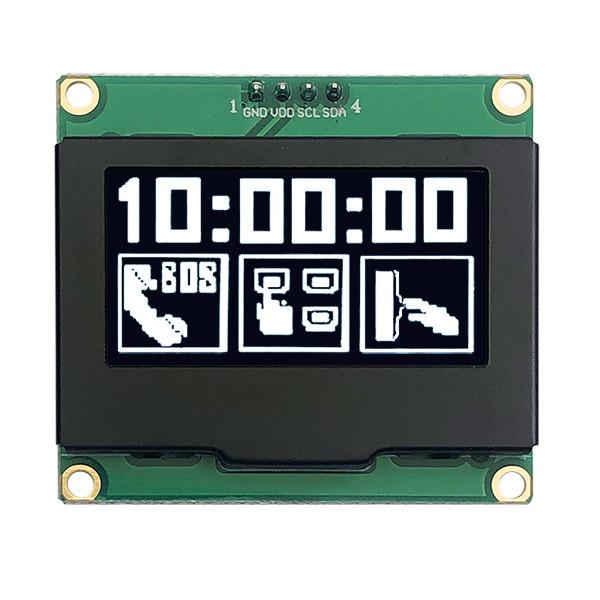 Cheap 1.54 Inch Graphic OLED Display SSD1309 128x64 Dots Resolution I2C Interface for sale