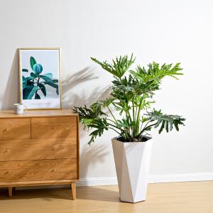China 58cm Tall Indoor Self Watering Plant Pots With Water Level Indicator on sale