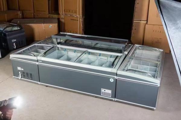 Cheap Arsenbo Island Display Freezer Chest Style Digital Control R290 400L for sale