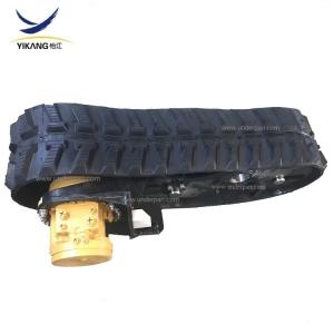 China New steel track chassis system rubber track undercarriage for crawler hydraulic crusher robot crane from manufacturer on sale