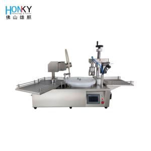 Desktop 15ml Essential Oil Vial Filling And Capping Machine With Servo Capping Function