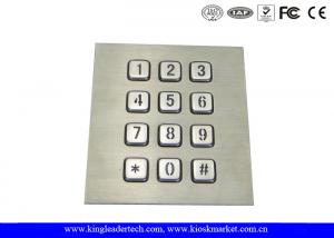 Best 3 x 4 Matrix Numeric Backlit Keypad For Panel Mount 12 Illuminated Keys wholesale