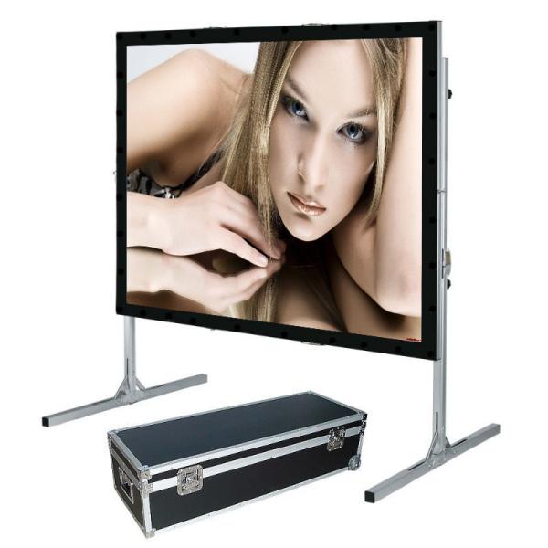 Cheap 200" 16 by 9 front and rear fast fold projector screen portable projection screen for sale