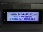 Custom Size 240X64 STN Parallel FFC UC1611s Controller Graphic LCD Module