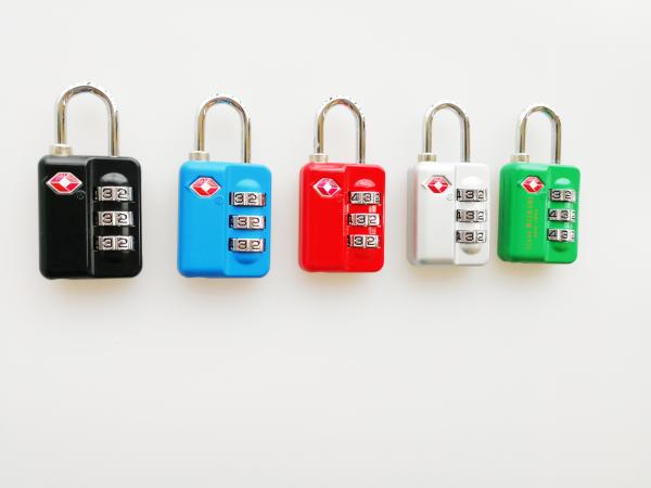 Cheap 3  Combination TSA Combination Padlock Small Size Easy Operate Color Customized for sale