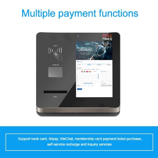 RFID NFC Contactless Card Reader Touch Screen Kiosks With Encrypted Pinpad