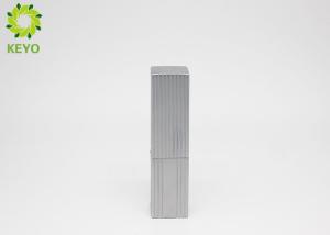 Silver Color Personalized Lipstick Tubes Square Shape With Strong Magnet
