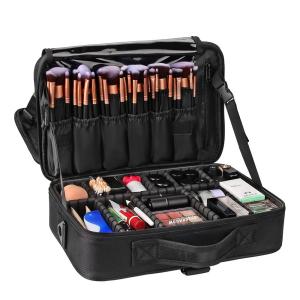 Best Multifunction Nylon Large Cosmetic Case With Adjustable Dividers wholesale