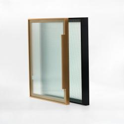 China Anodized Brushed Black Kitchen Cabinet Doors Aluminum Frame Profile for sale