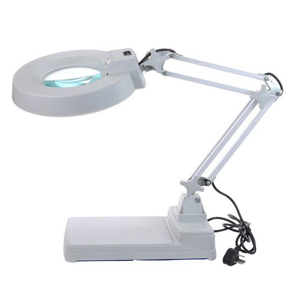 Cheap Foldable Arm Led Magnifying Lamp Round Desk Mounted Magnifying Lamp for sale
