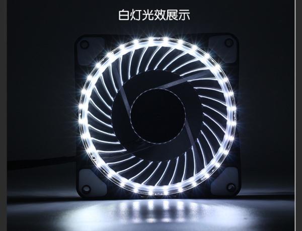 Cheap Wind light RGB LED Fan with Rf Remote Control Set 12v 120mm Adjustable LED for computer case for sale