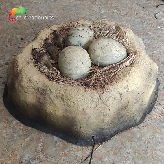 Cheap High Simulation Jurassic Park Dinosaur Egg Hatches In Museum Customization for sale