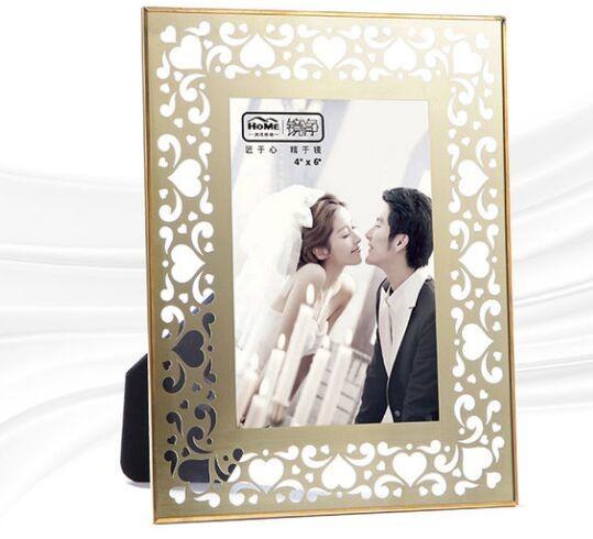 Cheap High End Brass And Glass Picture Frame Various Sizes / Design High Hardness for sale
