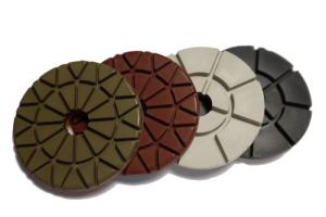 3000 RPM 100mm Diameter Diamond Floor Pads Wet Use High Efficiency Nice Surface