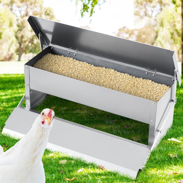 Cheap Automatic Lid 5kg 8.2L Feed Timer Chicken Feeder for sale
