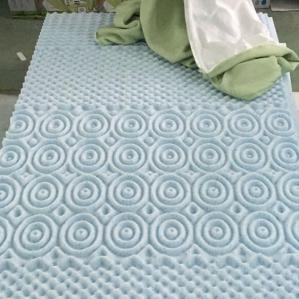 Extremely Soft Memory Foam Mattress Topper Airy Responsive Twin Size Curved Style 